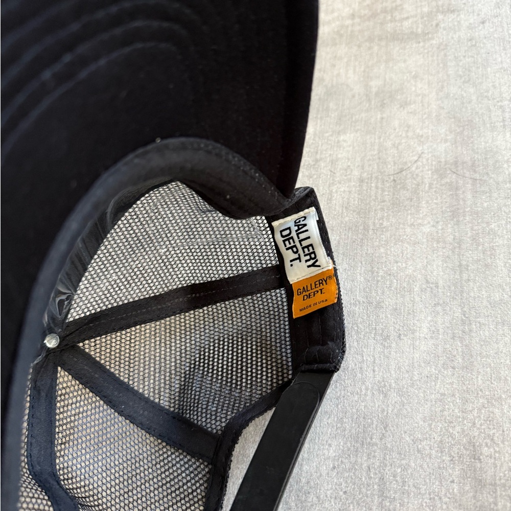 Gallery Dept Black and Gold Trucker Hat - Picture 4 of 4